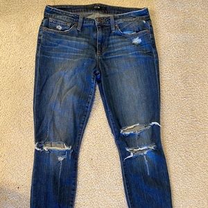 Joes Skinny Ripped Capri Jeans